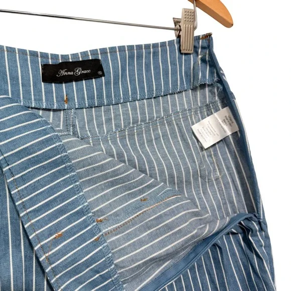 NWT Lightweight Wide Leg Sailor Pants Women's Small Coastal Preppy Nautical - Picture 7 of 10